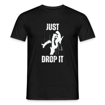 Bûcheron tronçonneuse arboriste - T-shirt homme - noir - Devant - AI Model Male 178 light (178cm)