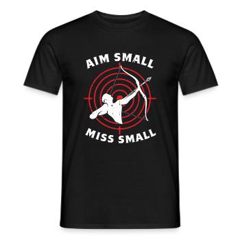 Archery Archery Bow - Men's T-Shirt - black - Front - AI Model Male 178 light (178cm)