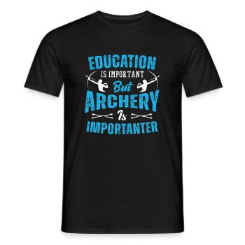Archery Archery Bow - Men's T-Shirt - black - Front - AI Model Male 178 light (178cm)