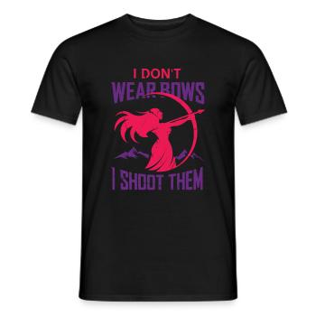 Archery Archery Bow - Men's T-Shirt - black - Front - AI Model Male 178 light (178cm)