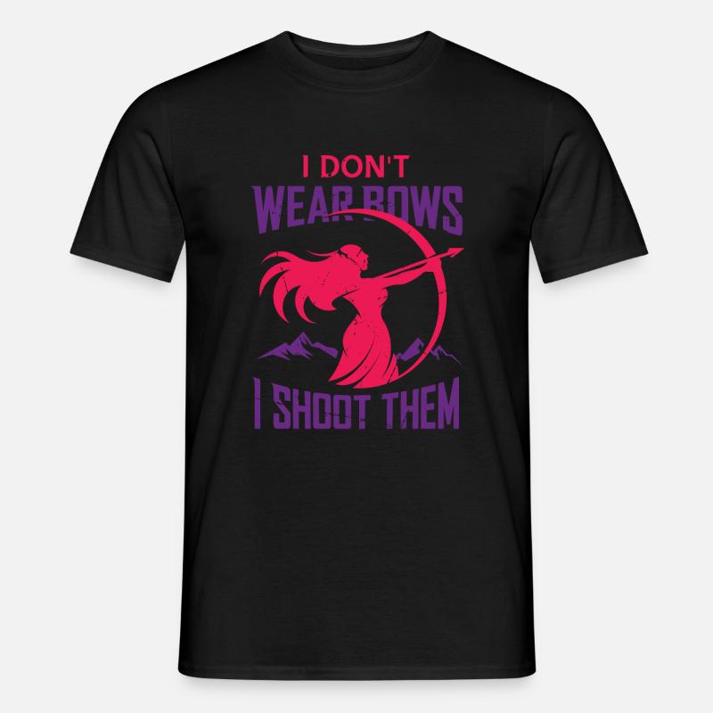 Archery Bogenschießen Bogen - Männer T-Shirt - Schwarz