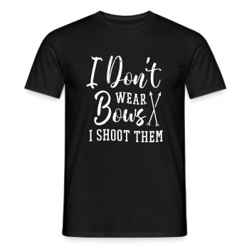 Archery Archery Bow - Men's T-Shirt - black - Front - AI Model Male 178 light (178cm)