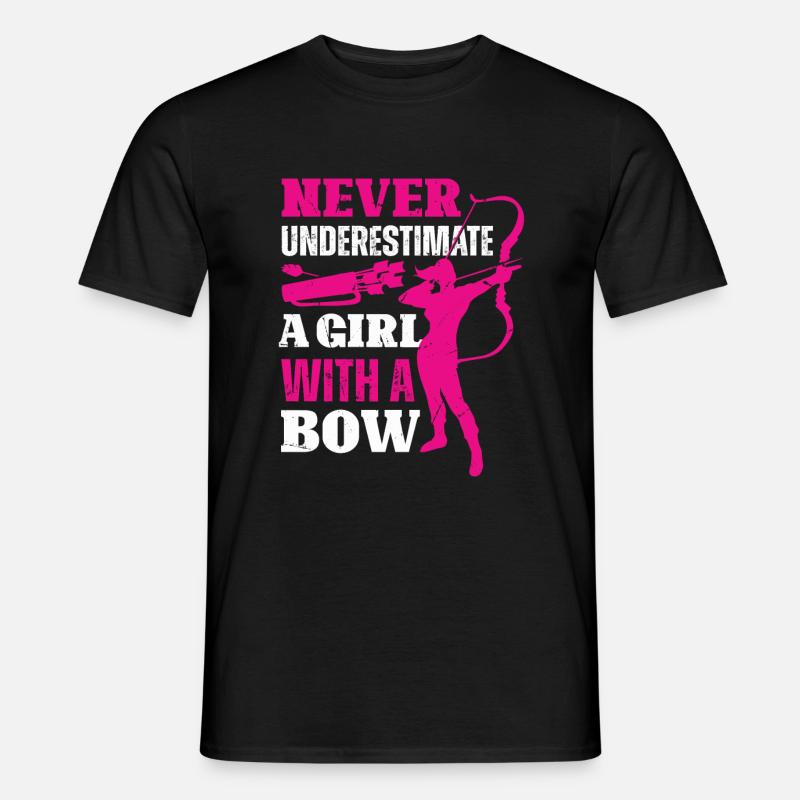 Archery Bogenschießen Bogen - Männer T-Shirt - Schwarz