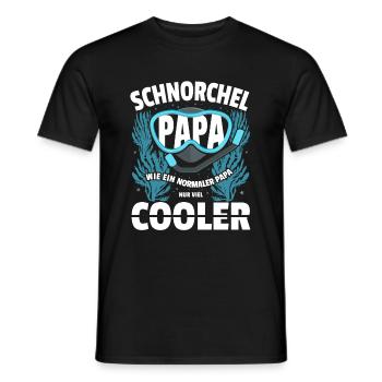 Schnorcheln Schnorchler Taucher Tauchen Schnorchel - Männer T-Shirt - Schwarz - Vorne - AI Model Male 178 light (178cm)