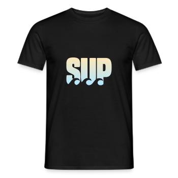 Paddle SUP - T-shirt homme - noir - Devant - AI Model Male 178 light (178cm)