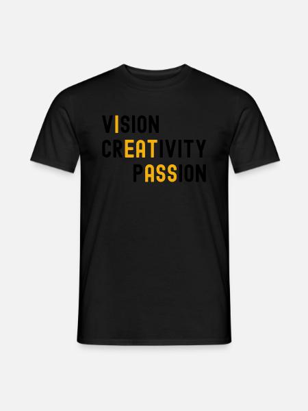 Vision Creativity Passion Adult Joke - Men's T-Shirt - black