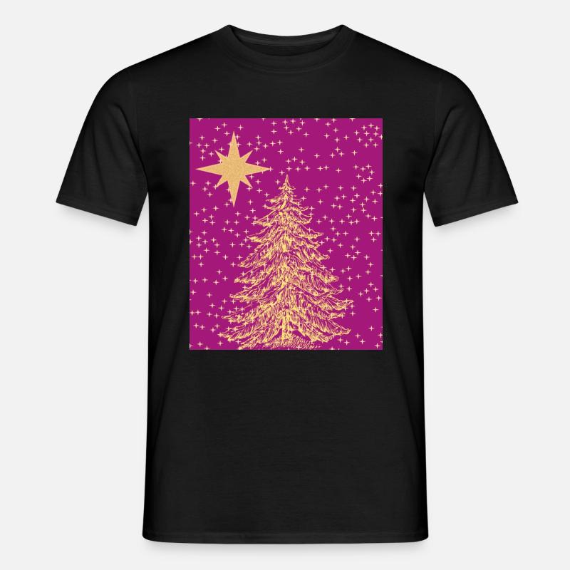 Christmas tree - Men’s T-shirt - black
