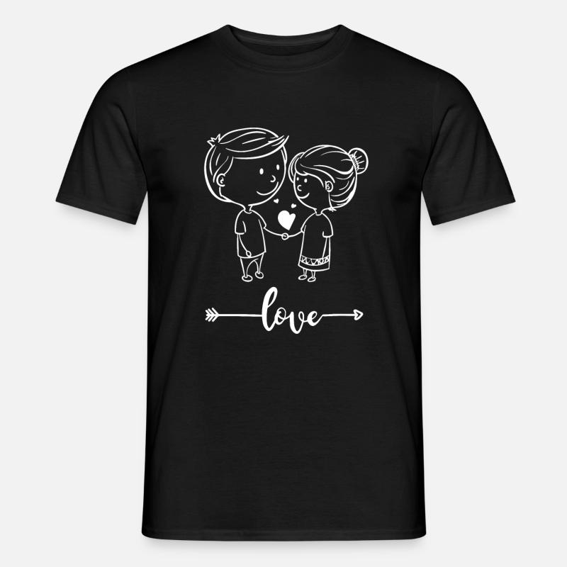 Objectifs de couple d’amour - T-shirt homme - noir