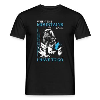 Alpinistes Alpinistes Randonnée Découvrir - T-shirt homme - noir - Devant - AI Model Male 178 light (178cm)