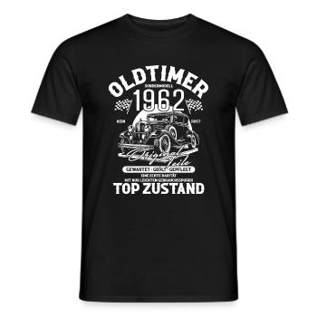 1962 Oldi - Männer T-Shirt - Schwarz - Vorne - AI Model Male 178 light (178cm)