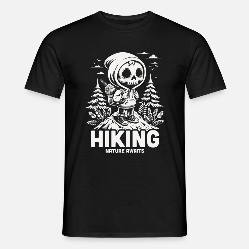 HIKING - Männer T-Shirt - Schwarz