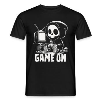 Game On - Männer T-Shirt - Schwarz - Vorne - AI Model Male 178 light (178cm)