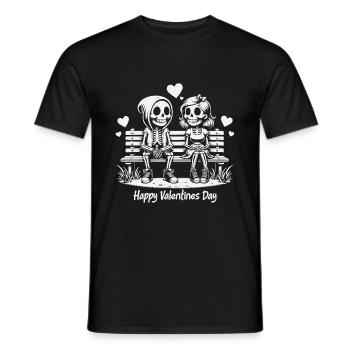 Happy Valentines day - Männer T-Shirt - Schwarz - Vorne - AI Model Male 178 light (178cm)