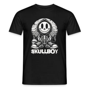 Skullboy - Männer T-Shirt - Schwarz - Vorne - AI Model Male 178 light (178cm)