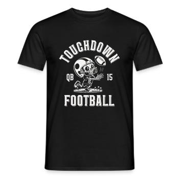 Touchdown Football - Männer T-Shirt - Schwarz - Vorne - AI Model Male 178 light (178cm)