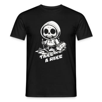 Take a Hike - Männer T-Shirt - Schwarz - Vorne - AI Model Male 178 light (178cm)
