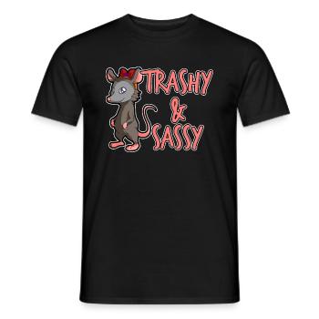 Opossum Design für Possum Fans und Opossum Fans - Männer T-Shirt - Schwarz - Vorne - AI Model Male 178 light (178cm)