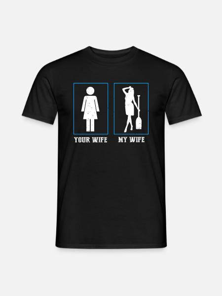 Drachenboot Trainer und Drachenboot - Männer T-Shirt - Schwarz