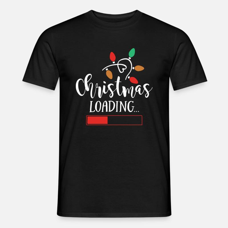 Christmas Loading Holiday Xmas Gift. - Männer T-Shirt - Schwarz