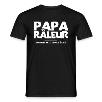 Papa râleur cadeau drôle grincheux - T-shirt homme - noir - Devant - AI Model Male 178 light (178cm)