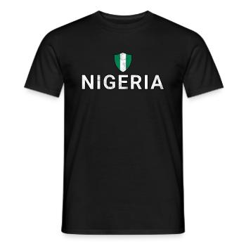 Nigeria - Männer T-Shirt - Schwarz - Vorne - AI Model Male 178 light (178cm)