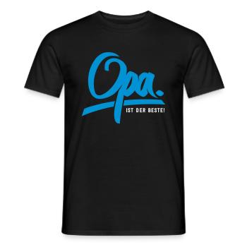Opa ist der Beste - Männer T-Shirt - Schwarz - Vorne - AI Model Male 178 light (178cm)