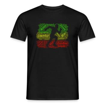 Schwarzer Mann - Männer T-Shirt - Schwarz - Vorne - AI Model Male 178 light (178cm)