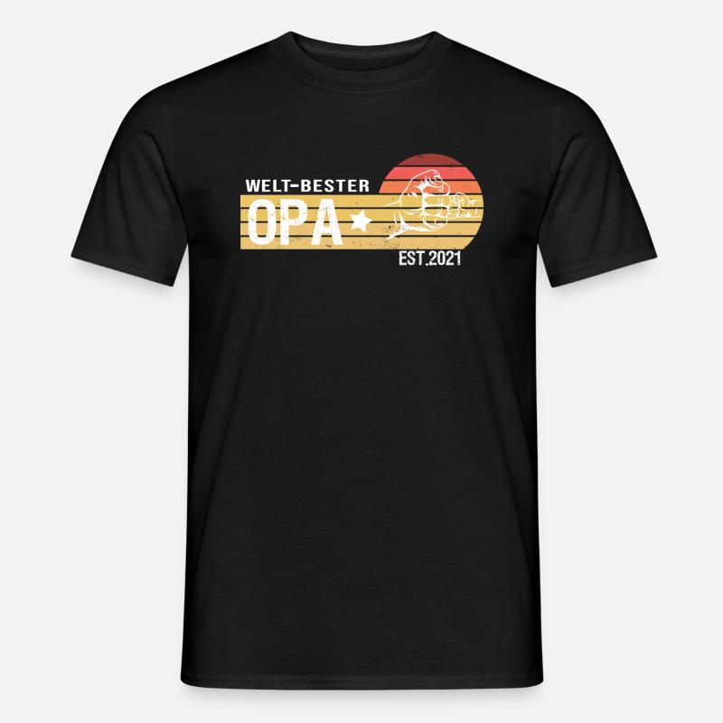 Bester OPA - Männer T-Shirt - Schwarz