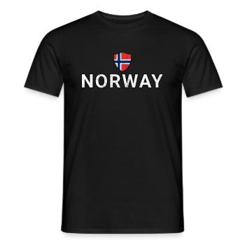 Norway - Men's T-Shirt - black - Front - AI Model Male 178 light (178cm)