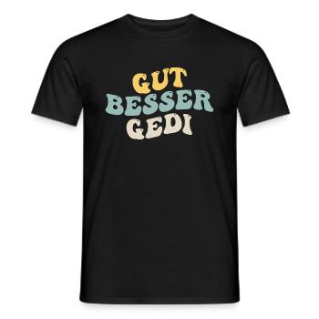 Gut Besser Gedi - Männer T-Shirt - Schwarz - Vorne - AI Model Male 178 light (178cm)