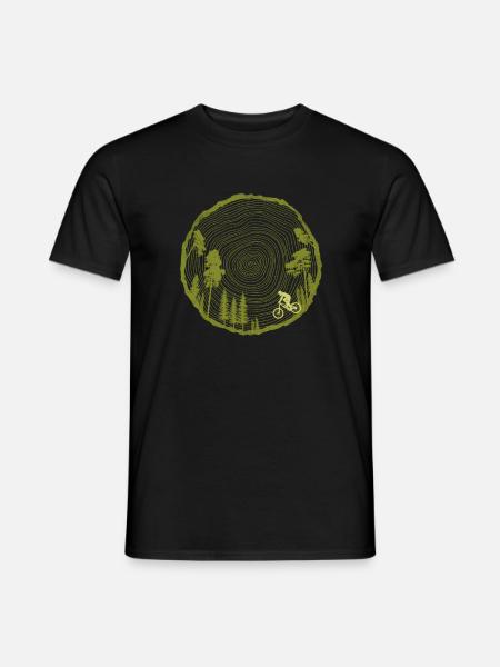 Mountainbike MTB Downhill Geschenk - Männer T-Shirt - Schwarz