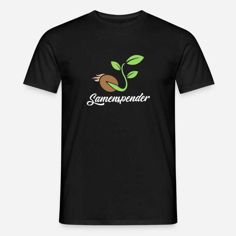 Samenspender lustiges Männer Geschenk - Männer T-Shirt - Schwarz