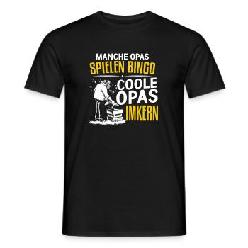 Coole Opas imkern Imker Vatertag Geschenk - Männer T-Shirt - Schwarz - Vorne - AI Model Male 178 light (178cm)