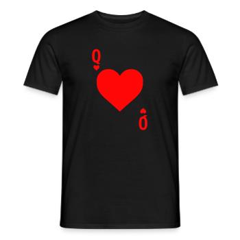 Cardiac Lady Card Game Gamble Gift - T-shirt homme - noir - Devant - AI Model Male 178 light (178cm)