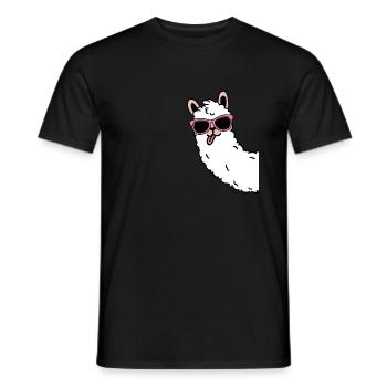Cadeau cool d'alpaga d'alpaga lama - T-shirt homme - noir - Devant - AI Model Male 178 light (178cm)