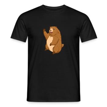 Marmotte Maskot Marmot Gift - T-shirt homme - noir - Devant - AI Model Male 178 light (178cm)