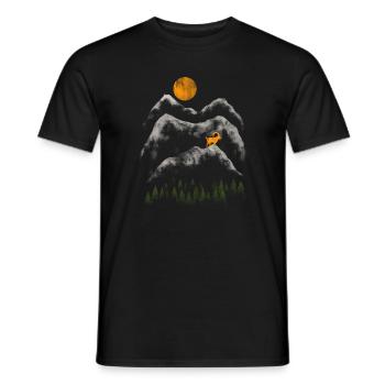 Capricorn Capricorn in the mountains gift - Men's T-Shirt - black - Front - AI Model Male 178 light (178cm)
