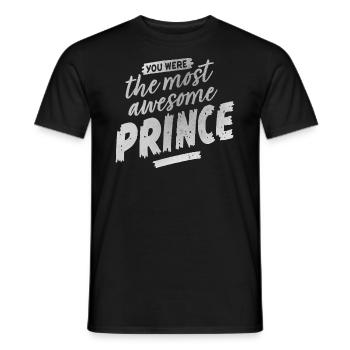 Gift for PRINCE fan - Men's T-Shirt - black - Front - AI Model Male 178 light (178cm)