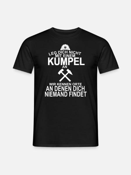 Kumpel Bergbau Ruhrpott Arbeit - Männer T-Shirt - Schwarz