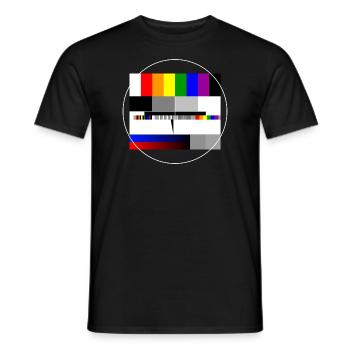 Image de test PRIDE Arc-en-ciel - T-shirt homme - noir - Devant - AI Model Male 178 light (178cm)