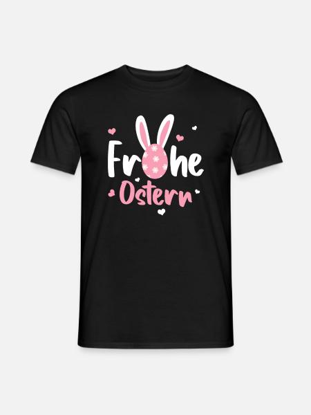 Frohe Ostern - Männer T-Shirt - Schwarz