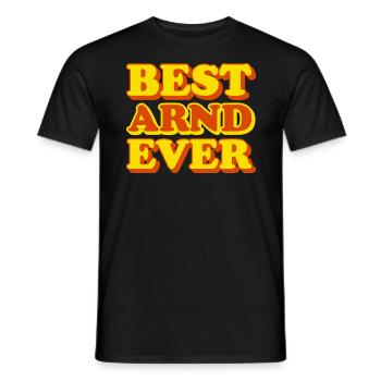 Arnd First name Funny gift - Men's T-Shirt - black - Front - AI Model Male 178 light (178cm)