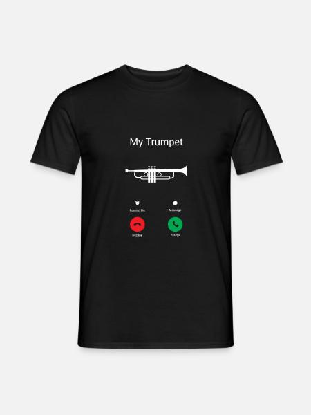 Les appels de trompette - T-shirt homme - noir