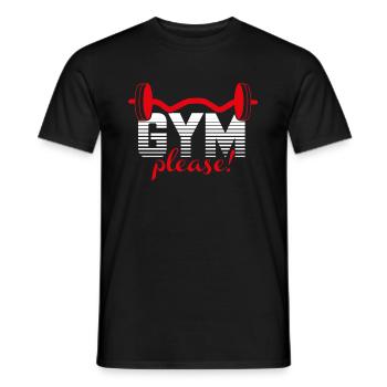 Fitness Gym - Männer T-Shirt - Schwarz - Vorne - AI Model Male 178 light (178cm)