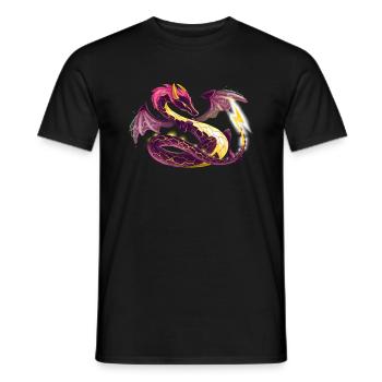 Dragon électrique magique - Dragon des éléments - T-shirt homme - noir - Devant - AI Model Male 178 light (178cm)