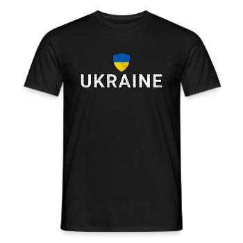 Ukraine - Men's T-Shirt - black - Front - AI Model Male 178 light (178cm)
