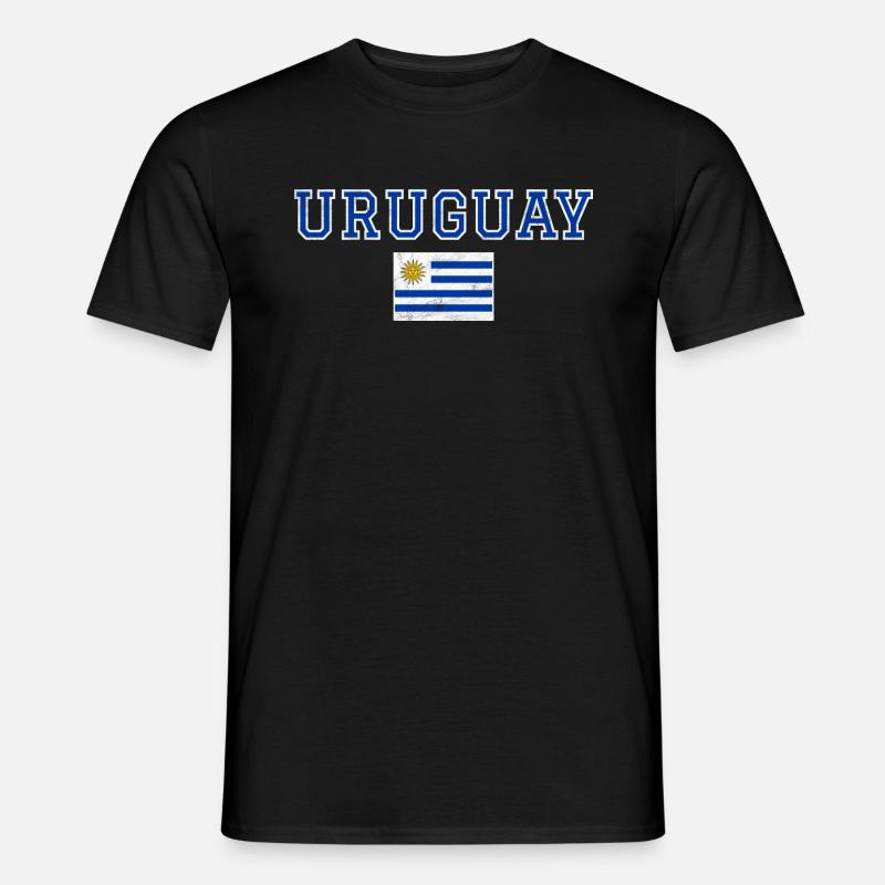 Uruguay - Männer T-Shirt - Schwarz