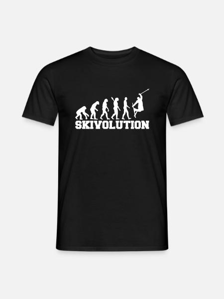 Evolution ski ski resort ski slope ski vacation ski - Men's T-Shirt - black