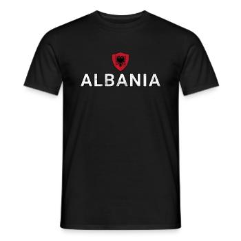 Albanie - T-shirt homme - noir - Devant - AI Model Male 178 light (178cm)