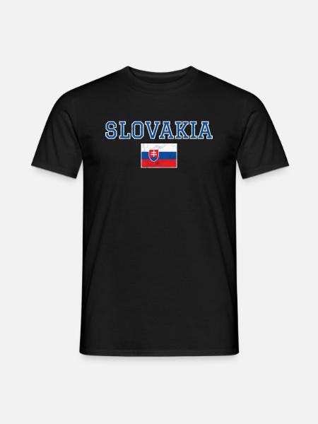 Slowakei - Männer T-Shirt - Schwarz